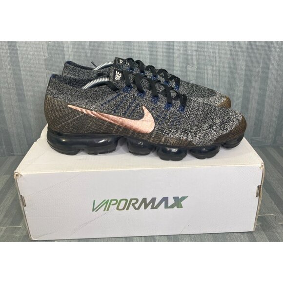 Nike Air VaporMax Flyknit Sneakers – Men’s 12 Black - Picture 1 of 16